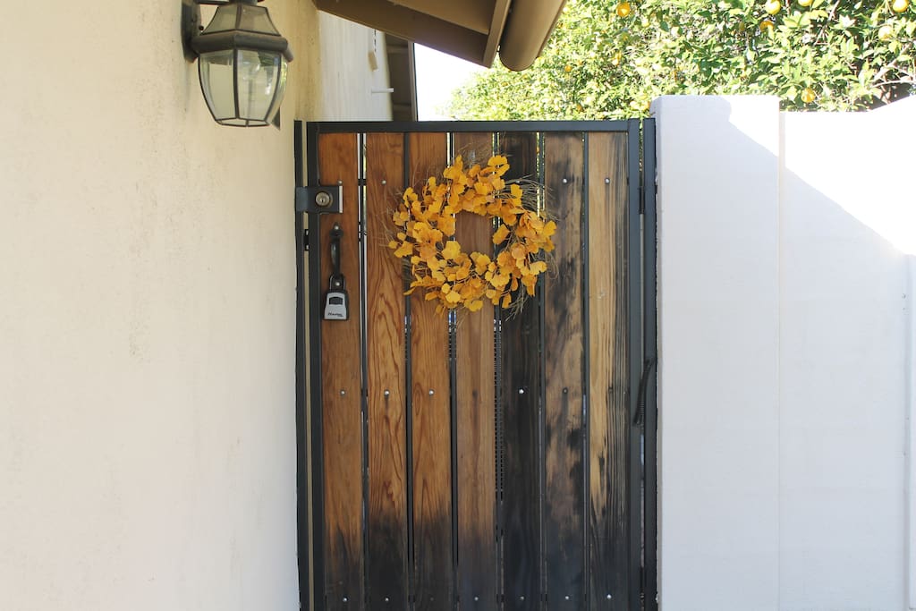 Private entrance.