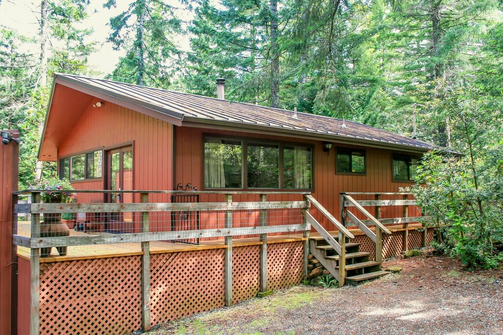 Ahhh...The Cabin...in the woods...with wild flowers..seasonal creek..and a pond.