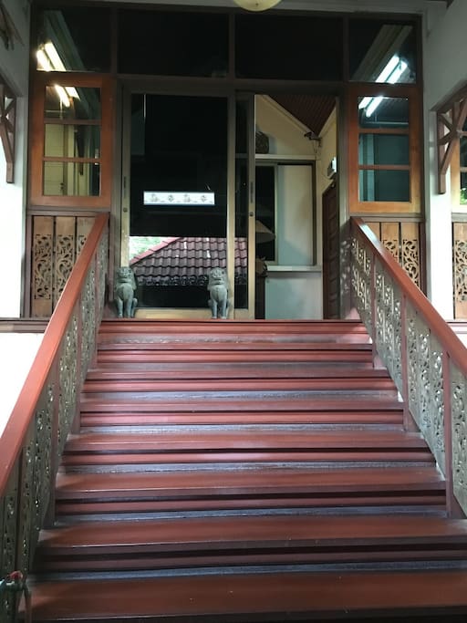 Staircases to the house