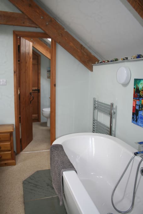 Valley View has a bath with shower over