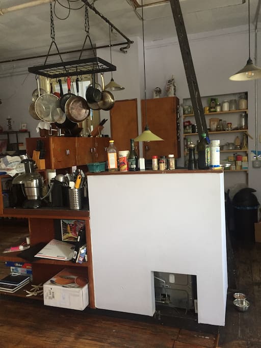 Full equipped kitchen.