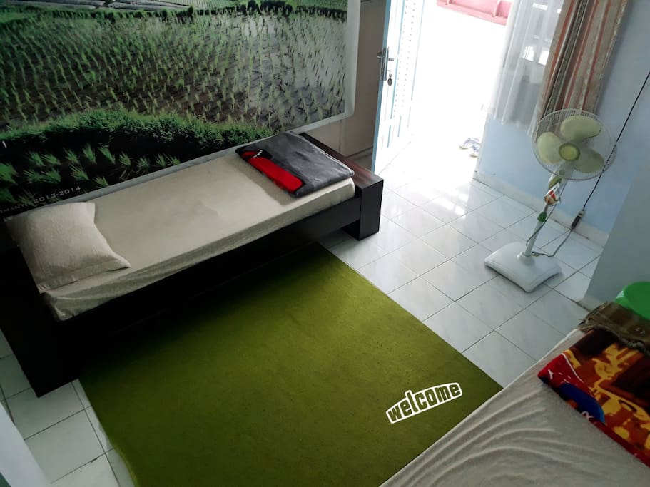 Merapi Room at upstair ( two singel bed )