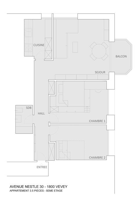 Plan de l'appartement