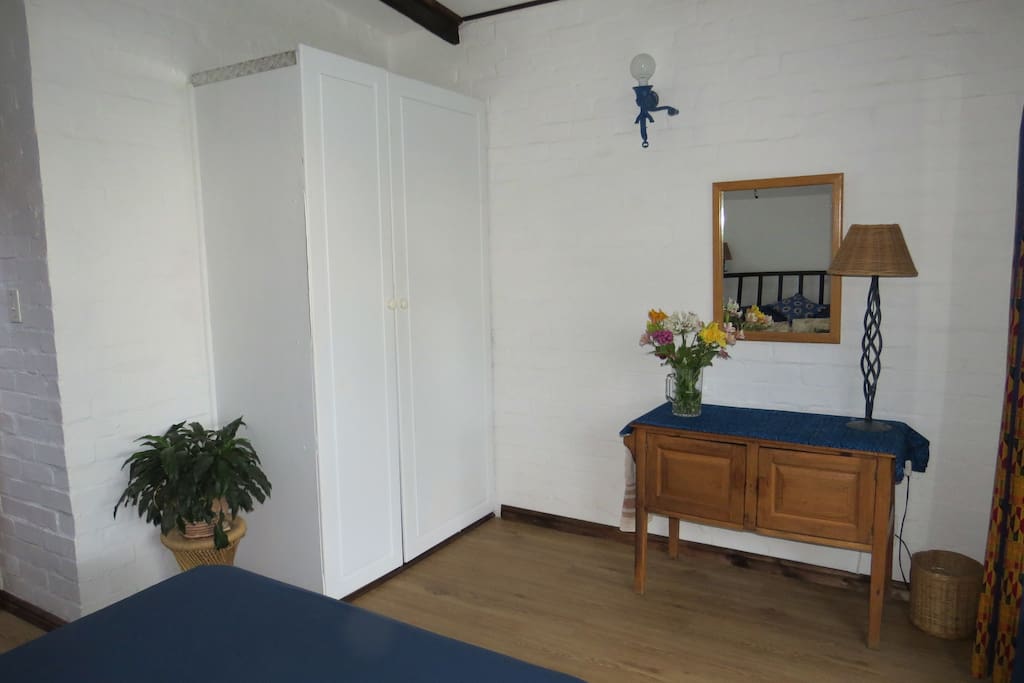 cupboard with shelves and hanging space