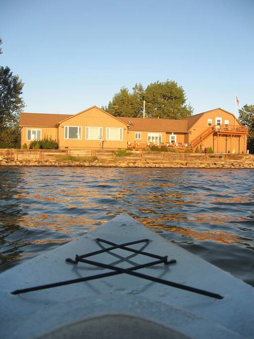 A view of the house from the water.