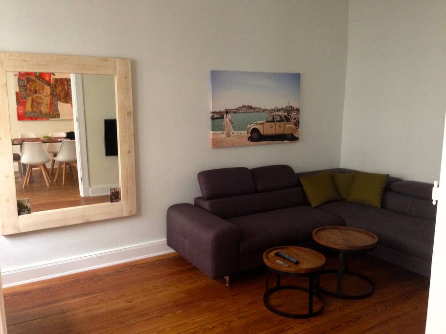 This sofa also turns into a big double bed