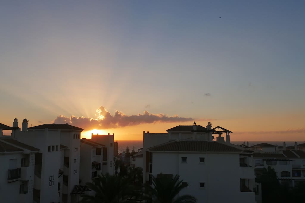 Sunset from the terrace