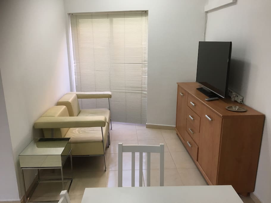 TV Area with Large Flat Screen TV, WIFI throughout
