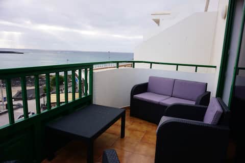 Popular Airbnb listing: Beach View Apartment in Teguise