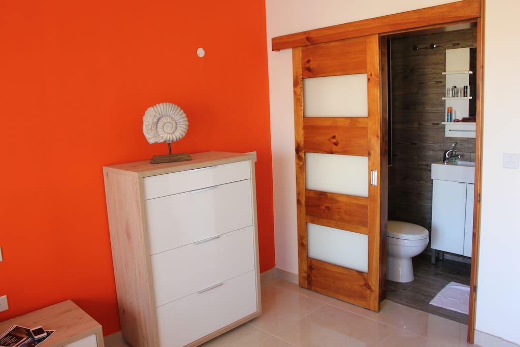 Beautiful bedroom with double bed and your own small bathroom with shower
