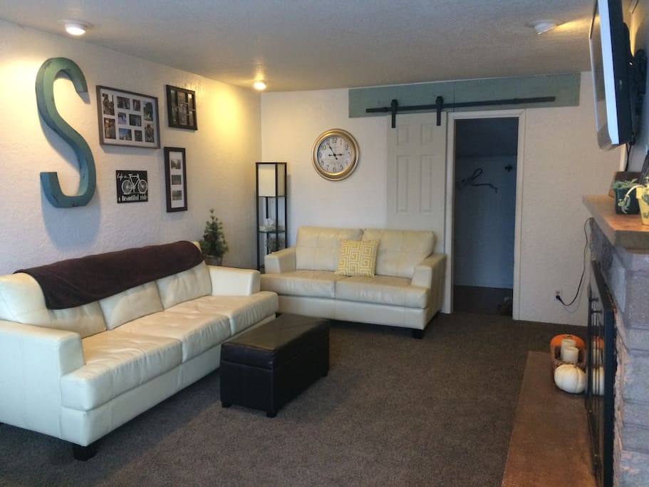 Spacious living room to relax in