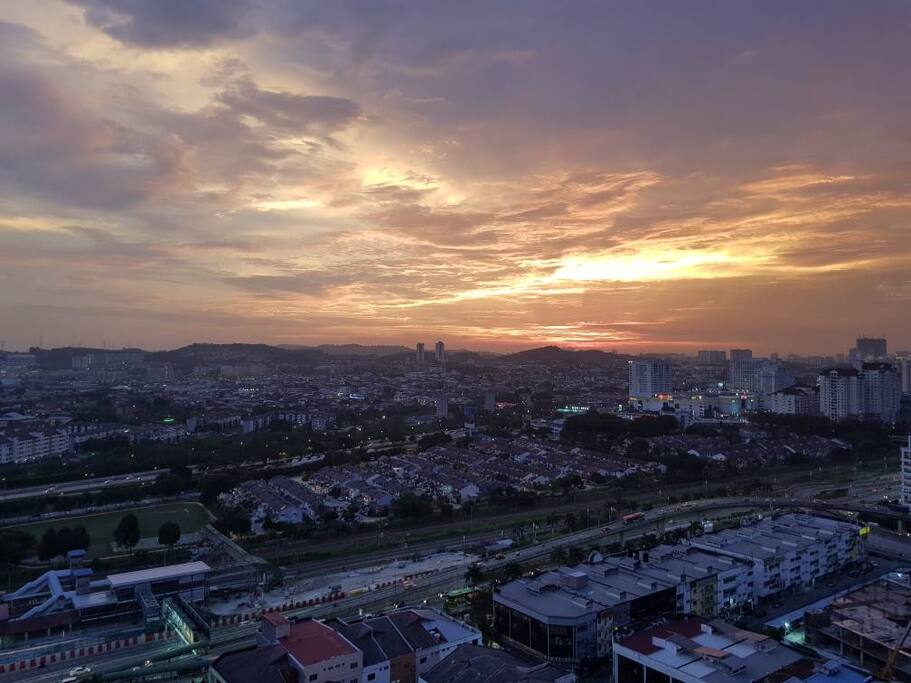 What you see is what you get - the view of Seri Kembangan and Serdang KTM station.