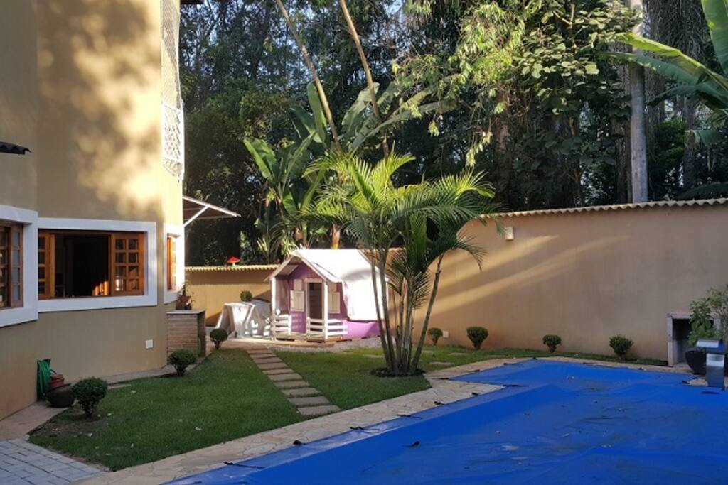 Área da piscina