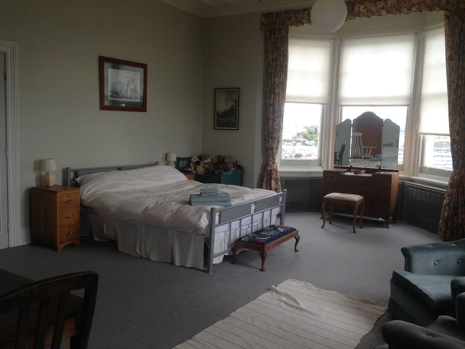 The spacious accommodation.