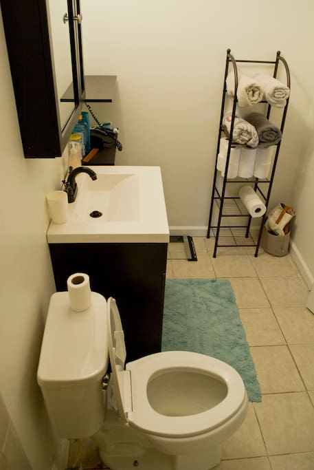 Private full bathroom attached to the bedroom.