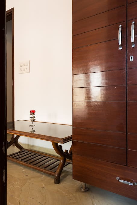 Closets in the master bedroom