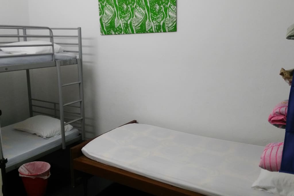 Guests are encourage to use room 1 with 1 bunk bed and 1 single bed, sleep up to 3