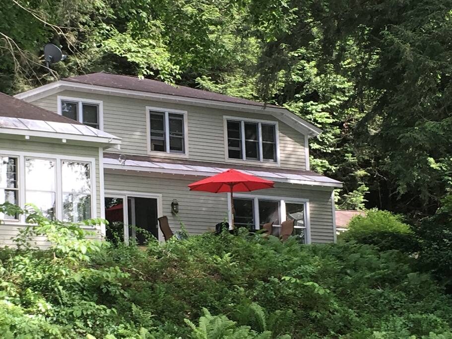 View of the house from the river