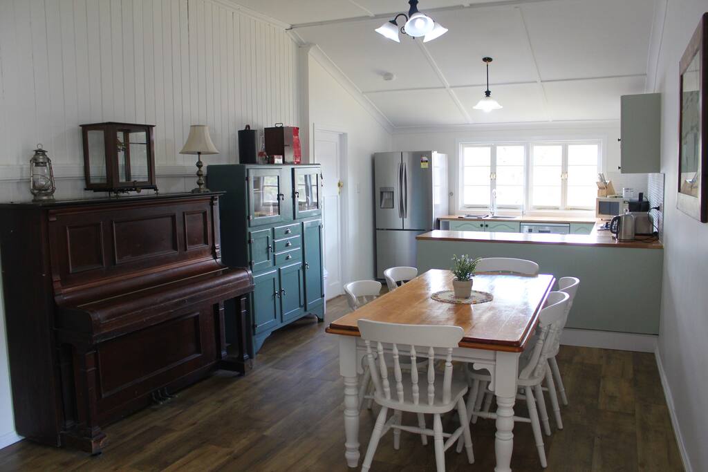 Dining and kitchen