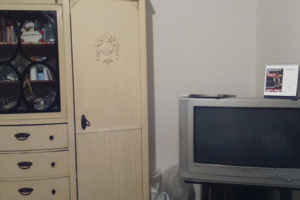Closet, cable TV