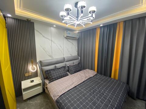 [Alojamiento estrella] Lujo nórdico ligero, comunidad de Nanzhuang, ciudad de Liaoyang, camas grandes, esteras de tatami, completamente amuebladas con electrodomésticos