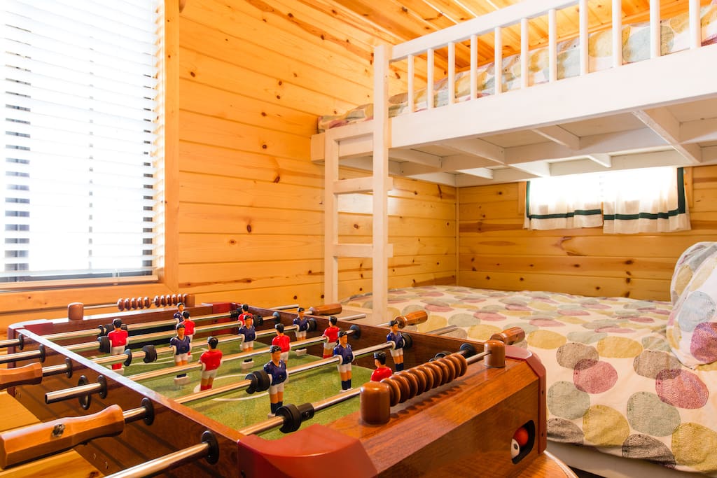 "My son enjoyed loved watching a movie from the top bunk in the bedroom and we all enjoyed sitting around the fire on the porch. We would definitely stay here again!" - Kelly
