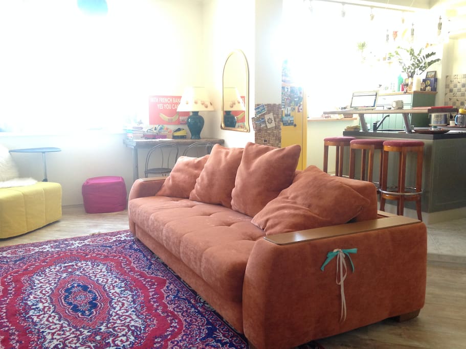Cosy king-sized couch