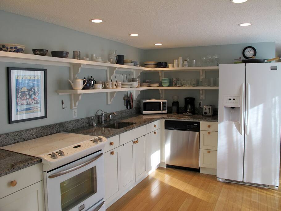 Well-equipped kitchen.