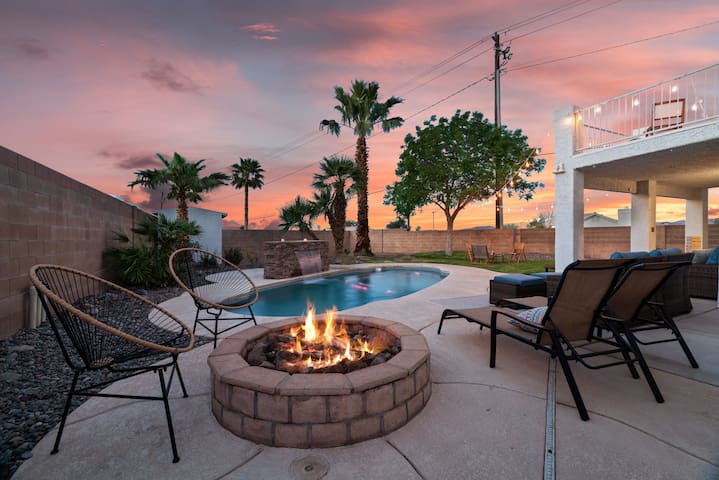 5BR/3BA NEW Game Room, Pool + Arcade + Fire Pit!