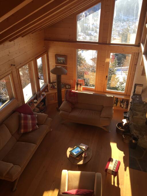 Living room with stunning view
