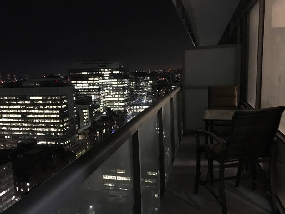 Balcony-two chairs and a table :)