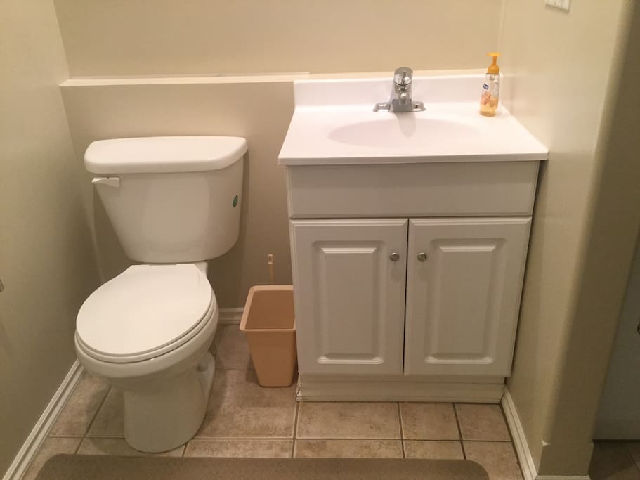 Three piece bathroom just off the bedroom