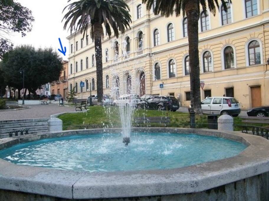 Posizione dell'appartamento sulla piazza