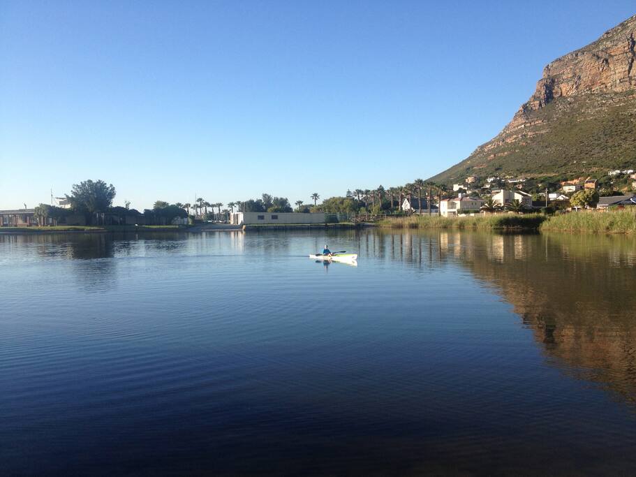 Zandvlei (part of the Zandvlei Estuary) opposite Lake Cottage
