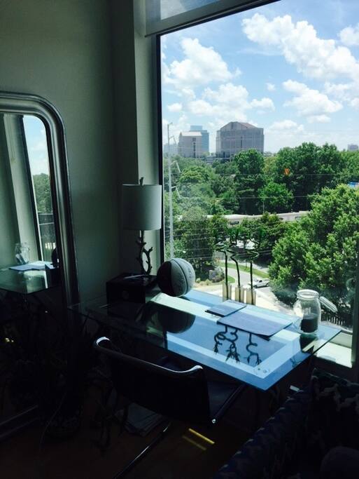 Window Views, welcome to green Atlanta full of trees.