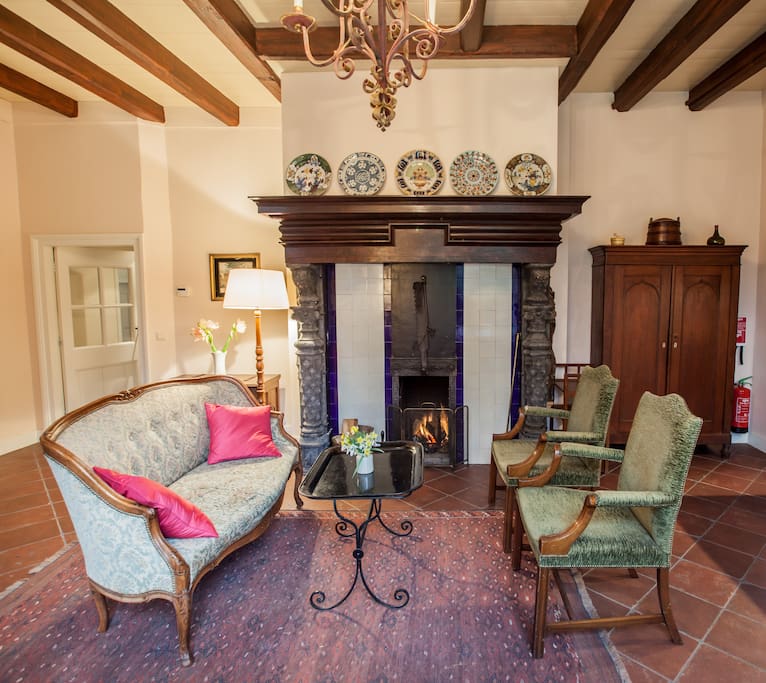 17th century working fire place