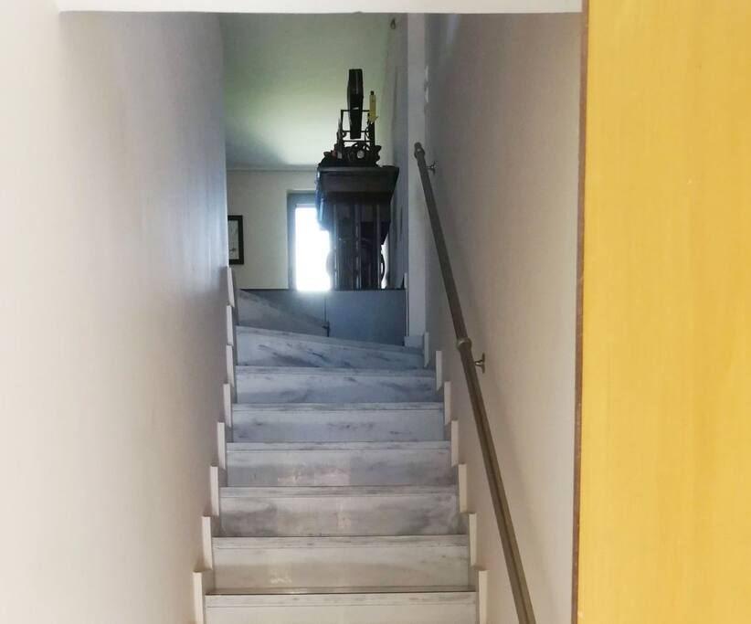The stairs of the entrance