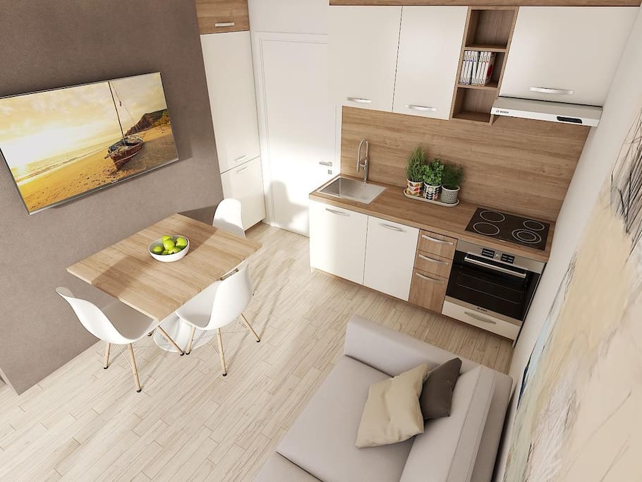Kitchen, Surface: 4 m²