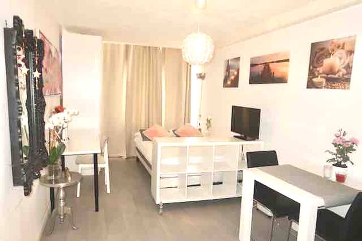 Private studio with  complete kitchen and bathroom