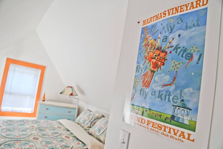 The upstairs back bedroom