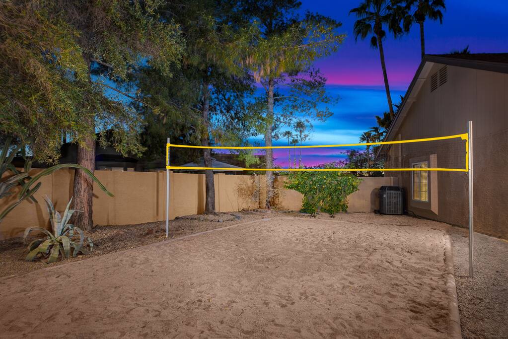 Enjoy a match under the sunset