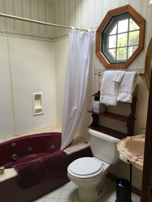 Bathroom has skylight