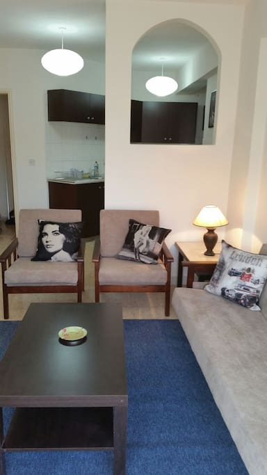 Spacious and welcoming living room.