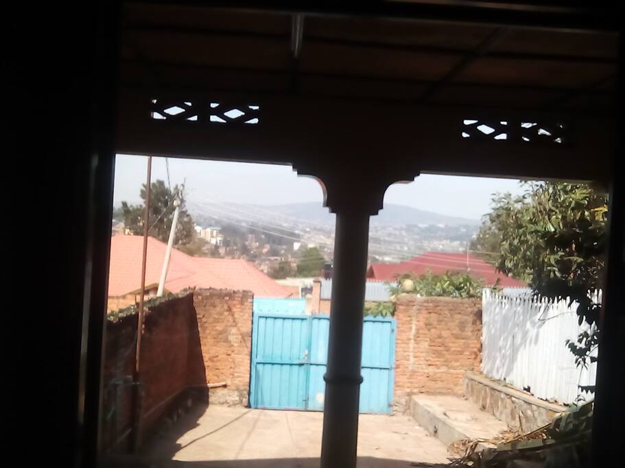 Vieu of the balcon and main entrance of the 4 assorted bedrooms .