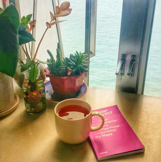 Tea and a view of the harbour