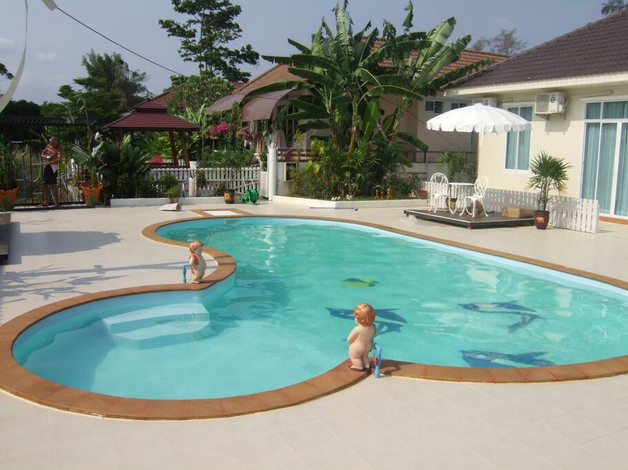 Pool is rarely crowded