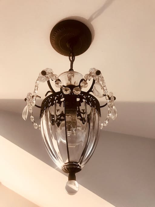 Charming chandelier.
