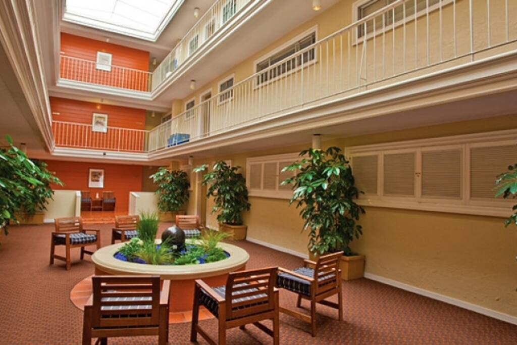 Interior courtyard area