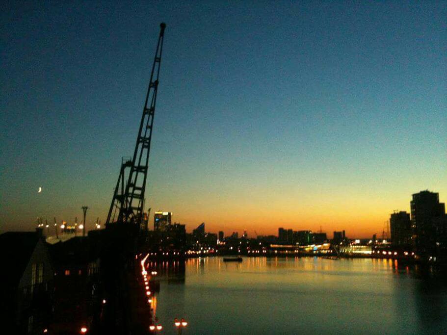 Sunset from bridge