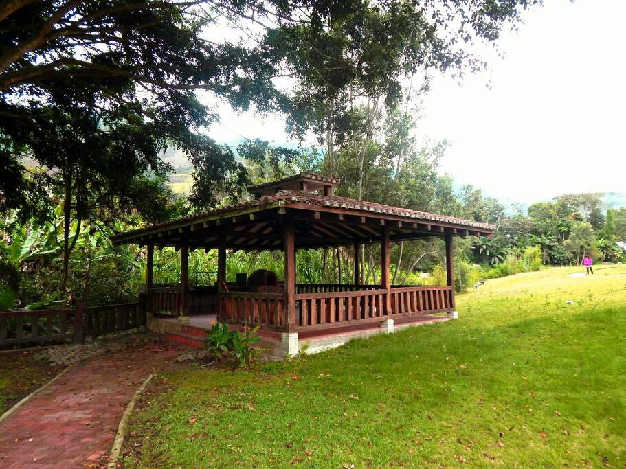 El asadero de la casa.